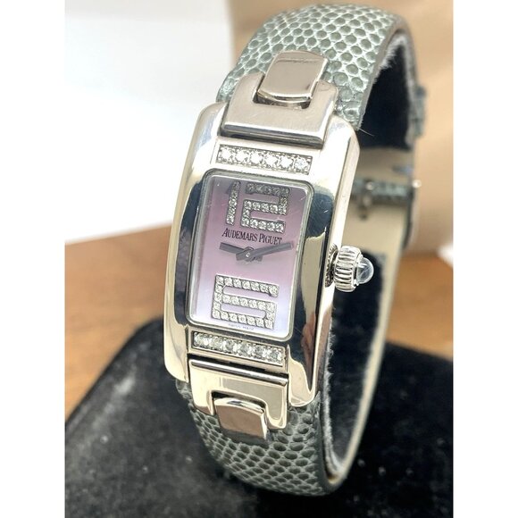 Audemars Piguet Women's Watch E86608 Promesse Diamond Mother of Pearl 18K Tank - Picture 1 of 14